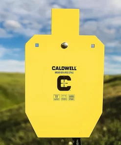 Detalus Caldwell AR500 IPSC taikinio montavimo ant stovo vaizdas.