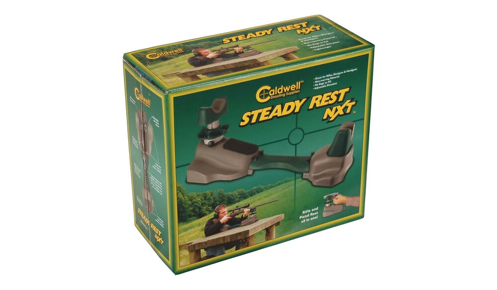 Originali Caldwell Steady Rest NXT šaudymo atramos pakuotė.