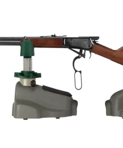 Ilgojo šautuvo stabilizavimas Caldwell atramoje tiksliam taikymuisi.