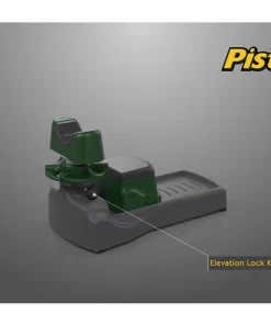 Caldwell Pistolero aukščio fiksavimo rankenėlė (Elevation Lock), užtikrinanti nekintamą taikymosi liniją.