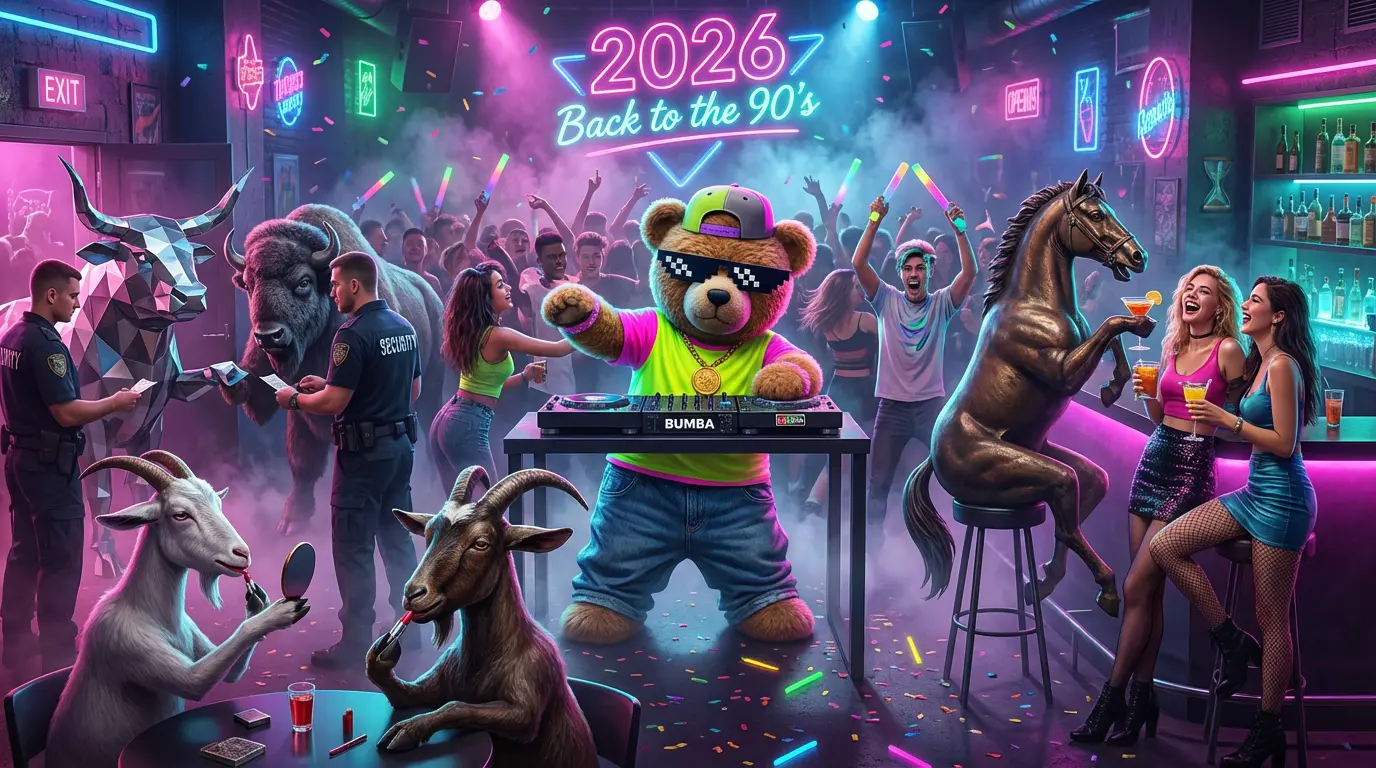 Meškinas Bumbas groja DJ pultu retro klube, apsauga tikrina Kauno kanopinių dokumentus, galingi fejerverkai Kaune internetu pigiai