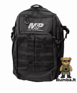 Taktinė juoda kuprinė Smith & Wesson M&P Duty Series iš balistinio nailono ekipuotei – bumba.lt Kaune ir internetu