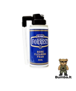 Kompaktiškas 90ml Milfoam FORREST® ginklų vamzdžių valymo putų flakonas su aplikatoriumi skubiam apnašų šalinimui lauko sąlygomis – bumba.lt Kaune ir internetu