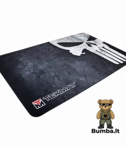 TekMat Punisher ginklų priežiūros kilimėlis nufotografuotas kampu, demonstruojantis prabangią dangos tekstūrą – bumba.lt Kaune ir internetu
