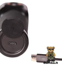 Modernus USB-C įkrovimo lizdas Lyman Borecam Pro 2.0 kameros rankenos gale su atjungtu kroviklio laidu – bumba.lt Kaune ir internetu
